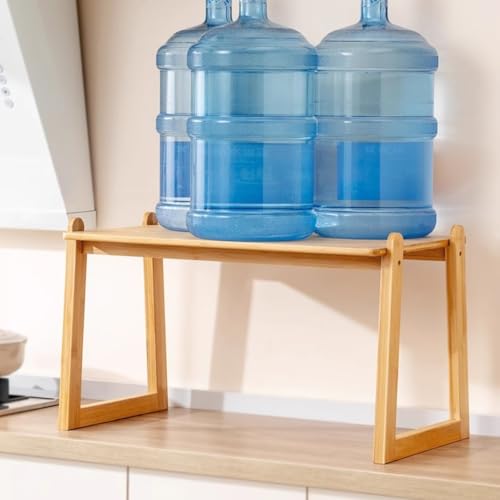 Eco-Friendly Bamboo Microwave Rack – Durable Multi-Tier Storage Shelf for Kitchen, Home, or Office