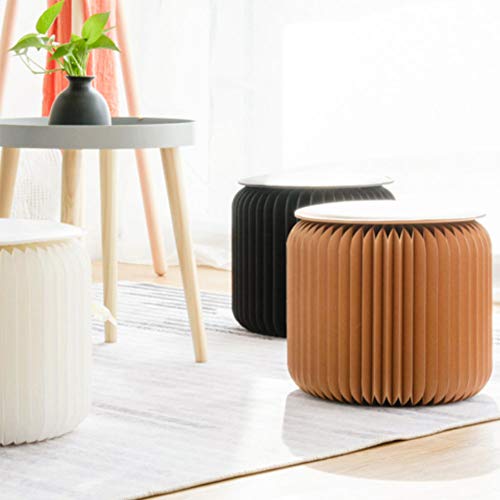 Foldable Honeycomb Paper Stool – Eco-Friendly Kraft Seating with Cushioned Top for Home, Office & Events (Brown)