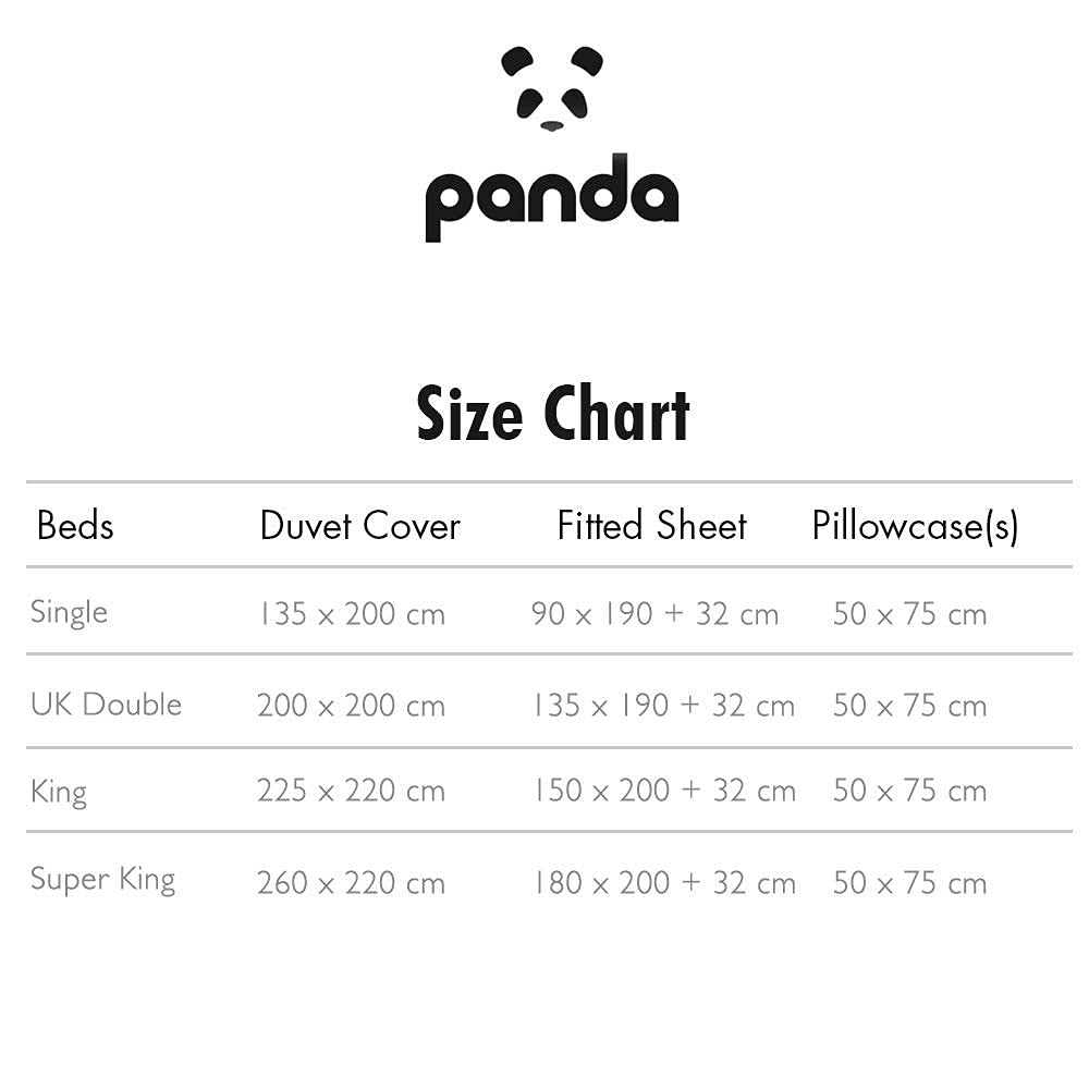 Panda London Bamboo Bedding Set – Hypoallergenic, Breathable & Eco-Friendly Full Bedding Collection in Pure White