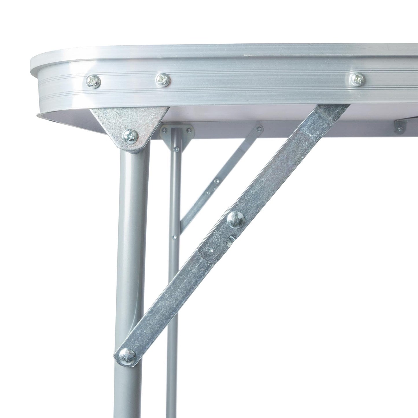Folding Table – 80 x 60cm – Portable Metal Trestle Table for Indoor & Outdoor Use
