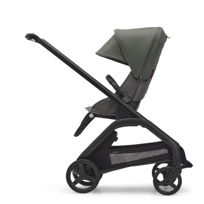 Bugaboo Dragonfly Pushchair & Free Bugaboo Giraffe Baby Rocker - Black/Forest Green