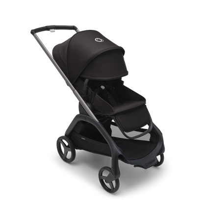 Bugaboo Dragonfly Ultimate Bundle & Free Bugaboo Giraffe Baby Rocker - Black/Midnight Black