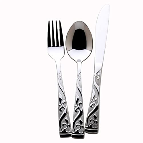 DDNGEJ 4-Piece Gold Flatware Set – 304 Stainless Steel Cutlery with Knife, Fork, Spoon & Chopsticks – Eco-Friendly Kitchen Accessories