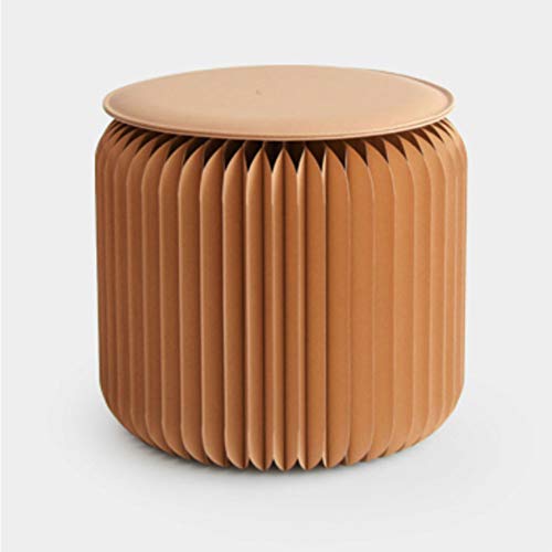 Foldable Honeycomb Paper Stool – Eco-Friendly Kraft Seating with Cushioned Top for Home, Office & Events (Brown)