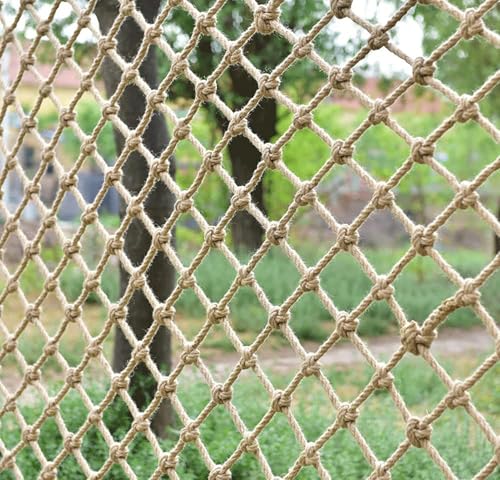 Eco-Friendly Hemp Rope Safety Net – 6mm Thick, Multi-Purpose Protective Netting for Kids, Balconies, Stairs & Garden Use
