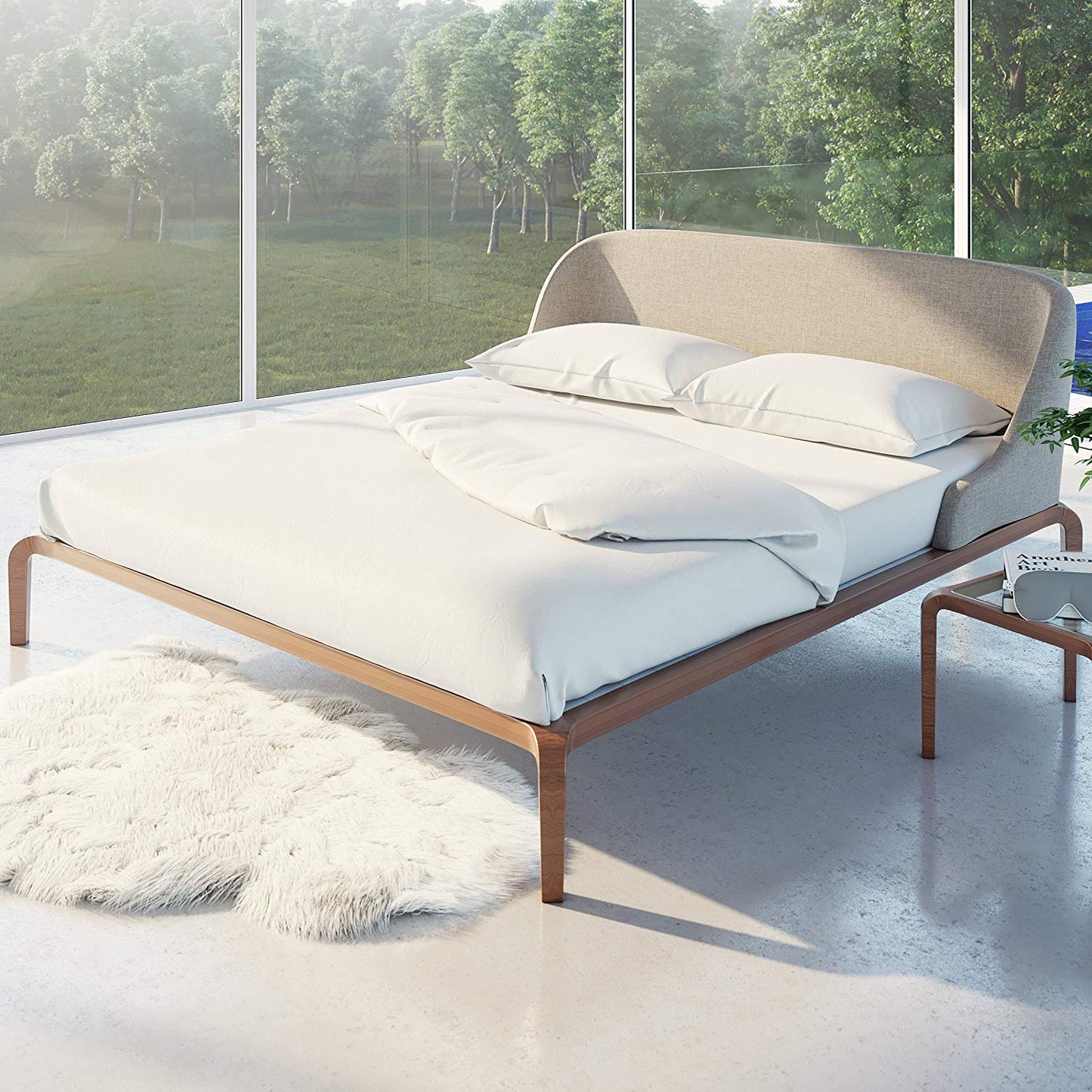 Panda London Bamboo Bedding Set – Hypoallergenic, Breathable & Eco-Friendly Full Bedding Collection in Pure White