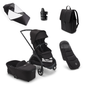 Bugaboo Dragonfly Complete Bundle & Free Bugaboo Giraffe Baby Rocker - Black/Midnight Black