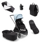 Bugaboo Dragonfly Complete Bundle & Free Bugaboo Giraffe Baby Rocker - Black/Skyline Blue