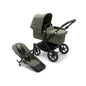 Bugaboo Donkey 5 Mono Complete & Free Bugaboo Giraffe Baby Rocker - Black/Forest Green
