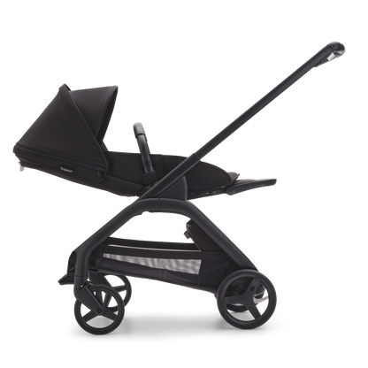 Bugaboo Dragonfly Pushchair & Free Bugaboo Giraffe Baby Rocker - Black/Midnight Black