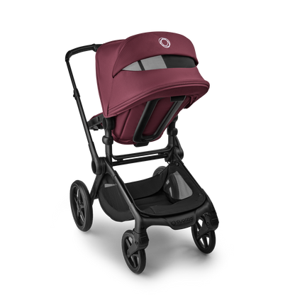 Bugaboo Fox 5 Renew Complete & Free Bugaboo Giraffe Baby Rocker - Black/Dark Cherry