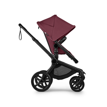 Bugaboo Fox 5 Renew Complete & Free Bugaboo Giraffe Baby Rocker - Black/Dark Cherry