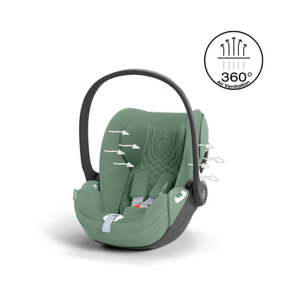 Cybex Cloud T i-Size Plus Car Seat & Base T Isofix Base - Leaf Green