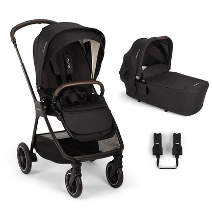 Nuna TRIV next Stroller and Lytl Carrycot - Caviar